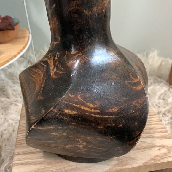 Wooden Vase Made In Thailand - Picture 9 of 17